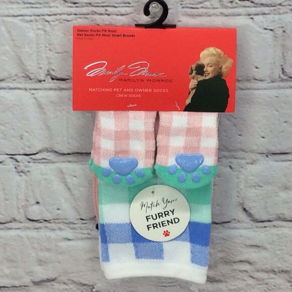 Marilyn Monroe Matching Pet & Owner Low Cut Socks Pastel Women's O/S Small Dog - Picture 1 of 5